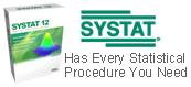 Systat® has been declared the most capable and nimble Windows statistics and analytical graphics package currently available.